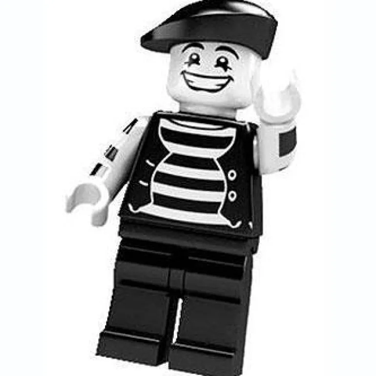 The Brick Show Shop Mime Artist - Series 2 LEGO Collectible Minifigure (2010)
