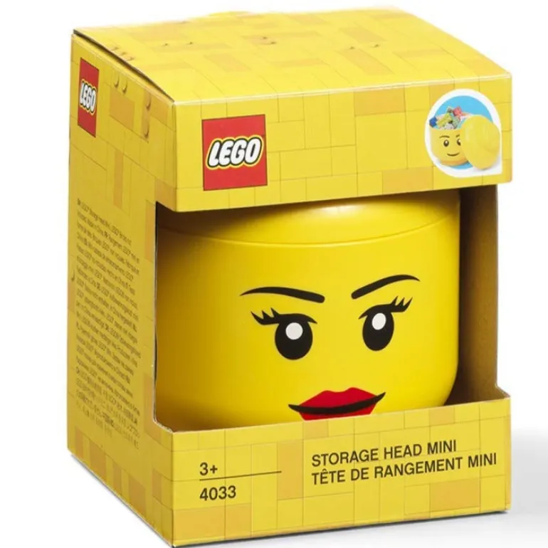 The Brick Show Shop Mini Girl LEGO Storage Head - Room Copenhagen