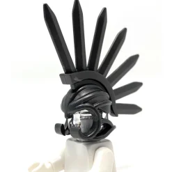 The Brick Show Shop Minifigure Bladed Helm, Brick Warriors - LEGO Minifigure Compatible