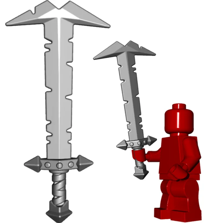 The Brick Show Shop Minifigure Orc Greatsword, Brick Warriors - LEGO Compatible