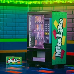 The Brick Show Shop Mite Like - Candy Vending Machine made using LEGO parts - B3 Customs