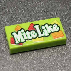 The Brick Show Shop Mite Like Custom Printed 1x2 Tile made using LEGO parts - B3 Customs