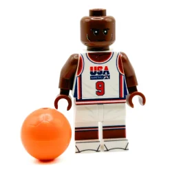 The Brick Show Shop MJ #9 USA Olympics Basketball Player Minifig made using LEGO parts - B