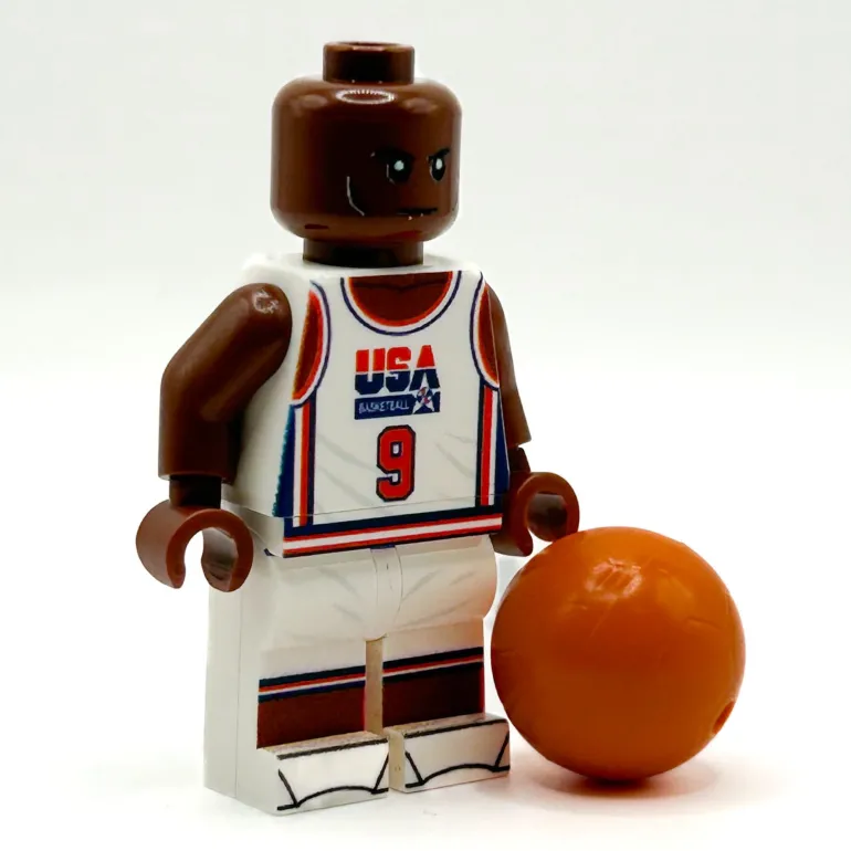 The Brick Show Shop MJ #9 USA Olympics Basketball Player Minifig made using LEGO parts - B