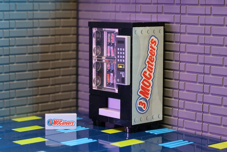 The Brick Show Shop 3 MOCateers - B3 Customs® Candy Bar Vending Machine made using LEGO pa