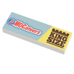 The Brick Show Shop 3 MOCateers Candy (King Size) - B3 Customs® Printed 1x3 Tile