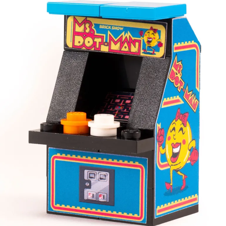 The Brick Show Shop Mrs. Dot-Man - B3 Customs Arcade Machine made using LEGO parts