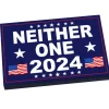 The Brick Show Shop NEITHER ONE 2024 Election USA Campaign Sign (2x3 Tile) made using LEGO
