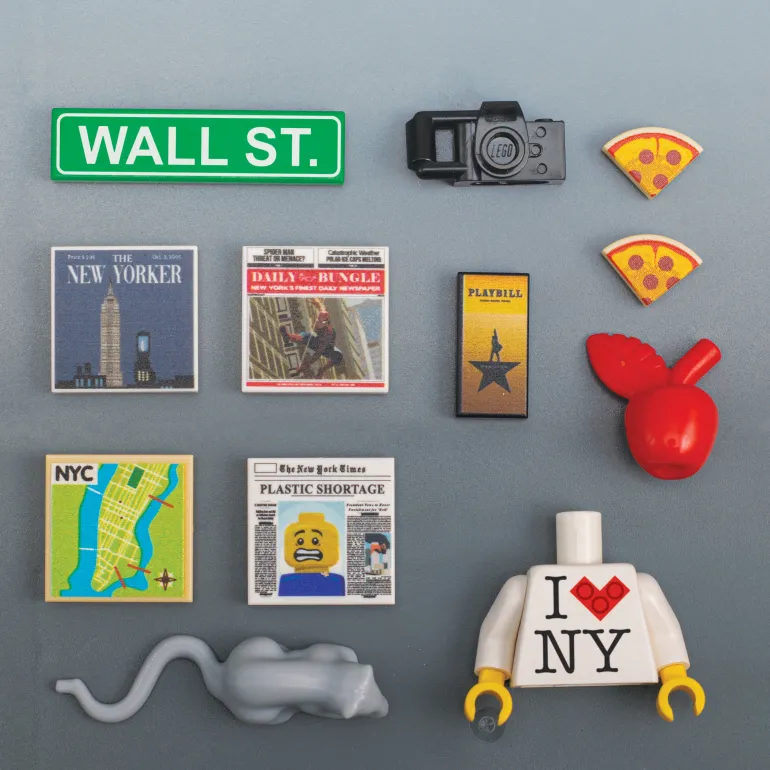 The Brick Show Shop New York City Pack - Custom Parts + Minifig Accessories made using LEG