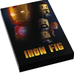 The Brick Show Shop Nightmare on Brick Street Movie Cover (2x3 Tile) - B3 Customs made using LEGO parts