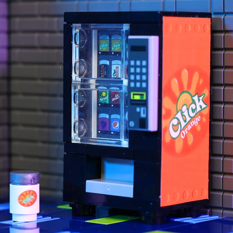 The Brick Show Shop Orange Click - B3 Customs Soda Vending Machine
