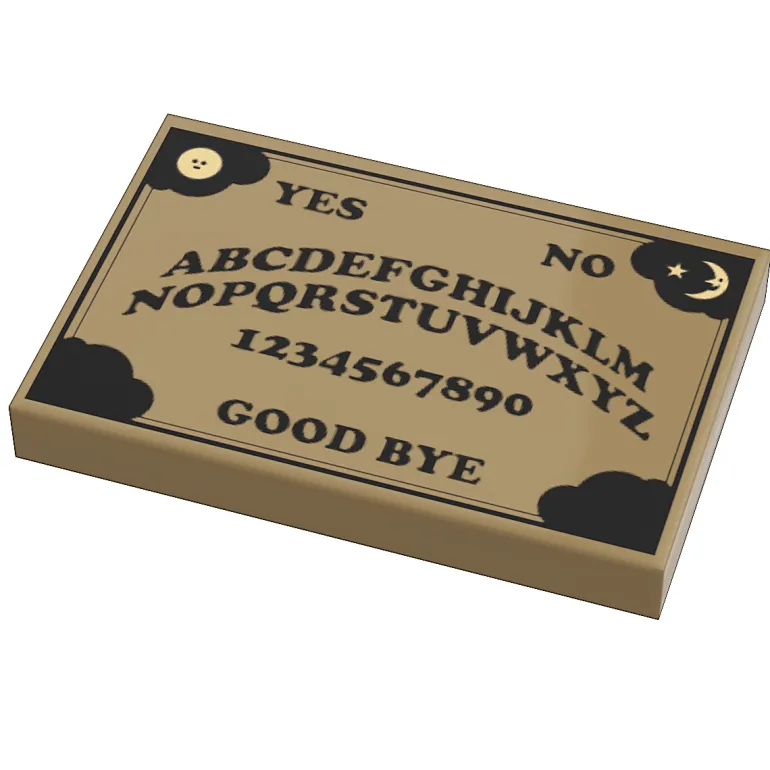 The Brick Show Shop Ouiji Board - B3 Customs® Printed 2x3 Tile