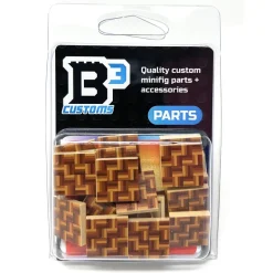 The Brick Show Shop Parquet Flooring (Pack of 20) - B3 Customs LEGO Printed 2x2 Tiles