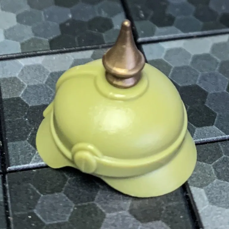 The Brick Show Shop Pickelhaube WW2 Helmet w/ Spike for LEGO Minifigures - BrickArms