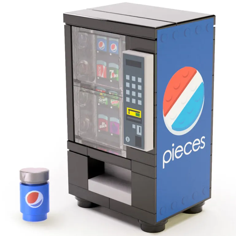 The Brick Show Shop Pieces - B3 Customs Soda Vending Machine made using LEGO parts