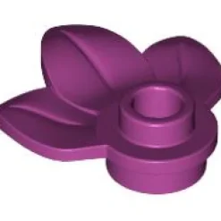The Brick Show Shop Plant Plate, Round 1 x 1 with 3 Leaves - Official LEGO® Part