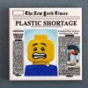 The Brick Show Shop Plastic Shortage, Newspaper - B3 Customs Part (2x2 Tile)
