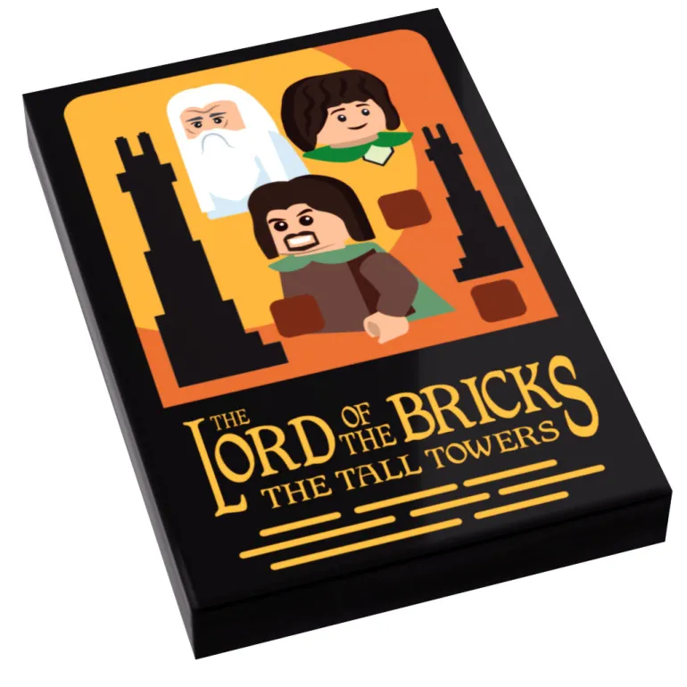 The Brick Show Shop Polar Express Movie Cover (2x3 Tile) - B3 Customs using LEGO bricks