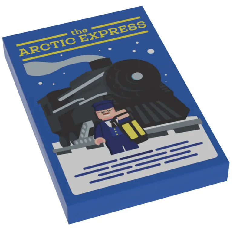 The Brick Show Shop Polar Express Movie Cover (2x3 Tile) - B3 Customs using LEGO bricks