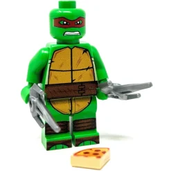 The Brick Show Shop Raph Red Fighter Turtle - Custom Minifig made using LEGO parts