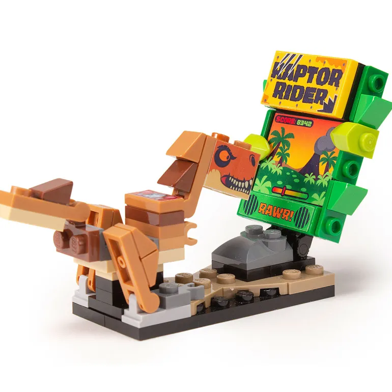 The Brick Show Shop Raptor Rider - B3 Customs Arcade Game made using LEGO parts