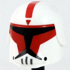 The Brick Show Shop Red ARC Snow Trooper Helmet (CW, Phase 1) - Clone Army Customs