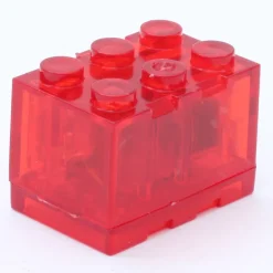 The Brick Show Shop Red Light-Up 2x3 Brick (Red Light) - Compatible w/ LEGO