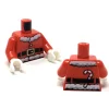 The Brick Show Shop Red Santa Clause Torso w/ Candy Cane on Back - Official LEGO® Part