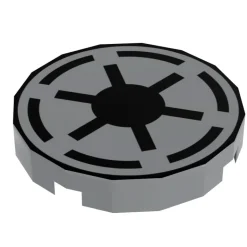 The Brick Show Shop Republic Crest - Custom Printed Star Wars 2x2 Round Tile