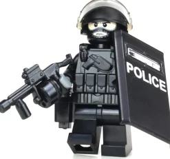The Brick Show Shop Riot Control Swat Police Officer - Custom LEGO Military Minifig