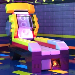 The Brick Show Shop Roller Ball Arcade Machine made from LEGO parts
