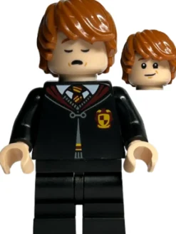 The Brick Show Shop Ron Weasley (Gryffindor Robe, Sleep/Awake, Goblet of Fire) - LEGO Harr