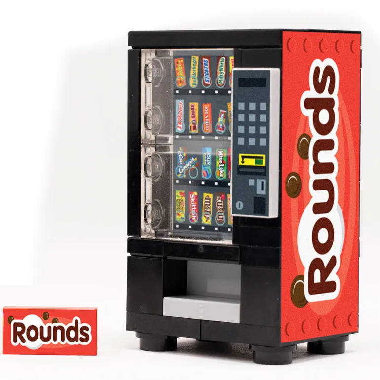 The Brick Show Shop Rounds - B3 Customs Candy Bar Vending Machine made using LEGO parts