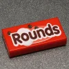 The Brick Show Shop Rounds - Custom Printed 1x2 Tile