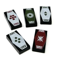 The Brick Show Shop Sabacc Cards Pack made using LEGO parts - B3 Customs