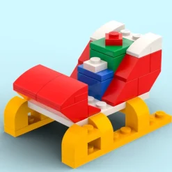 The Brick Show Shop Santa Christmas Sleigh - Custom Set