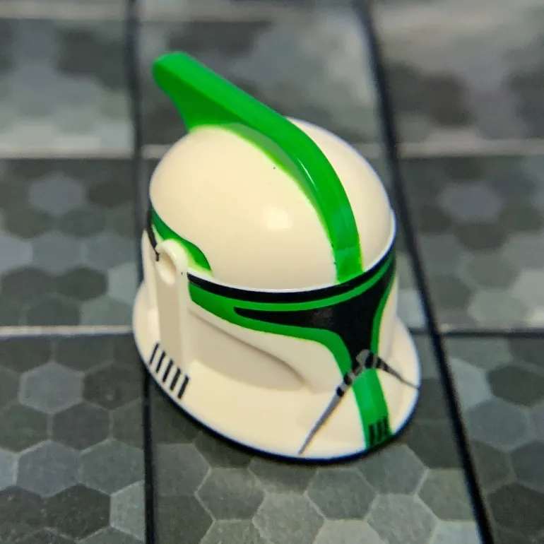 The Brick Show Shop Sergeant Clone Trooper Helmet (Phase 1, Green) - Clone Army Customs