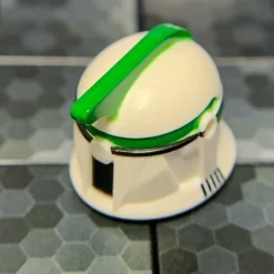 The Brick Show Shop Sergeant Clone Trooper Helmet (Phase 1, Green) - Clone Army Customs