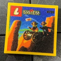 The Brick Show Shop Showdown Canyon Western Set 6799 - Custom Printed 2x2 Tile
