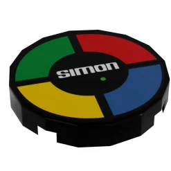The Brick Show Shop Simon - Custom Printed 2x2 Round Tile made using LEGO part