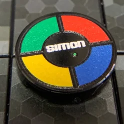 The Brick Show Shop Simon - Custom Printed 2x2 Round Tile made using LEGO part