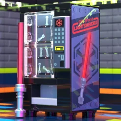 The Brick Show Shop Sith Sabers Vending Machine Building Set made using LEGO parts - B3 Cu