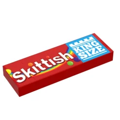 The Brick Show Shop Skittish Candy (King Size) - B3 Customs® Printed 1x3 Tile
