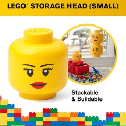 The Brick Show Shop Small LEGO Storage Girl Head - Room Copenhagen