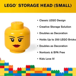 The Brick Show Shop Small LEGO Storage Girl Head - Room Copenhagen
