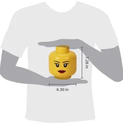 The Brick Show Shop Small LEGO Storage Girl Head - Room Copenhagen