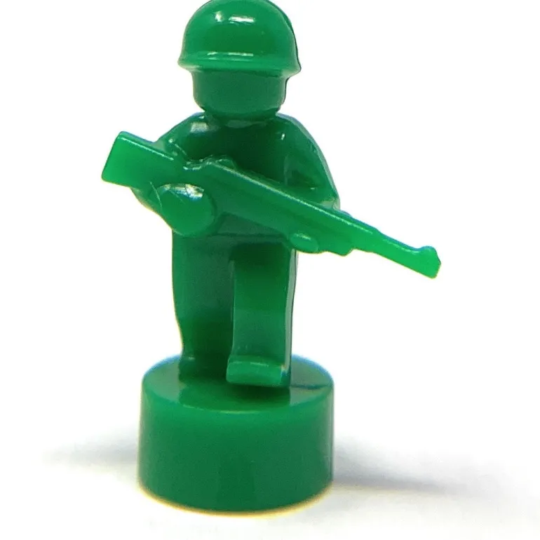 The Brick Show Shop Soldier Walking with Rifle Down - Nano Military Soldier for LEGO