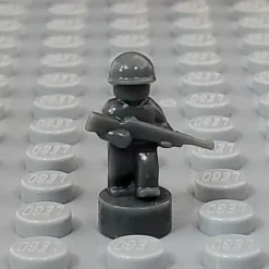The Brick Show Shop Soldier Walking with Rifle Down - Nano Military Soldier for LEGO