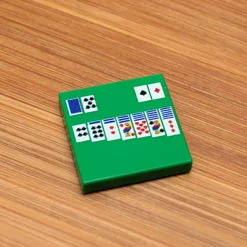 The Brick Show Shop Solitaire - Custom Printed 2x2 Tile