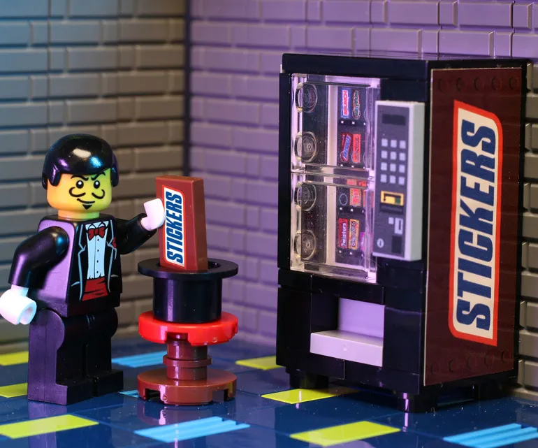 The Brick Show Shop Stickers - B3 Customs Candy Bar Vending Machine